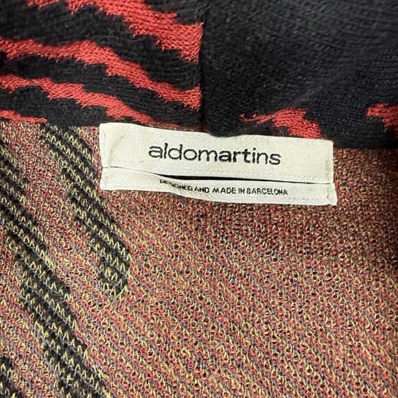 Anthropologie Aldomartins Cardigan Coat Size M Plaid Wool Cashmere Blend Long - Picture 3 of 7